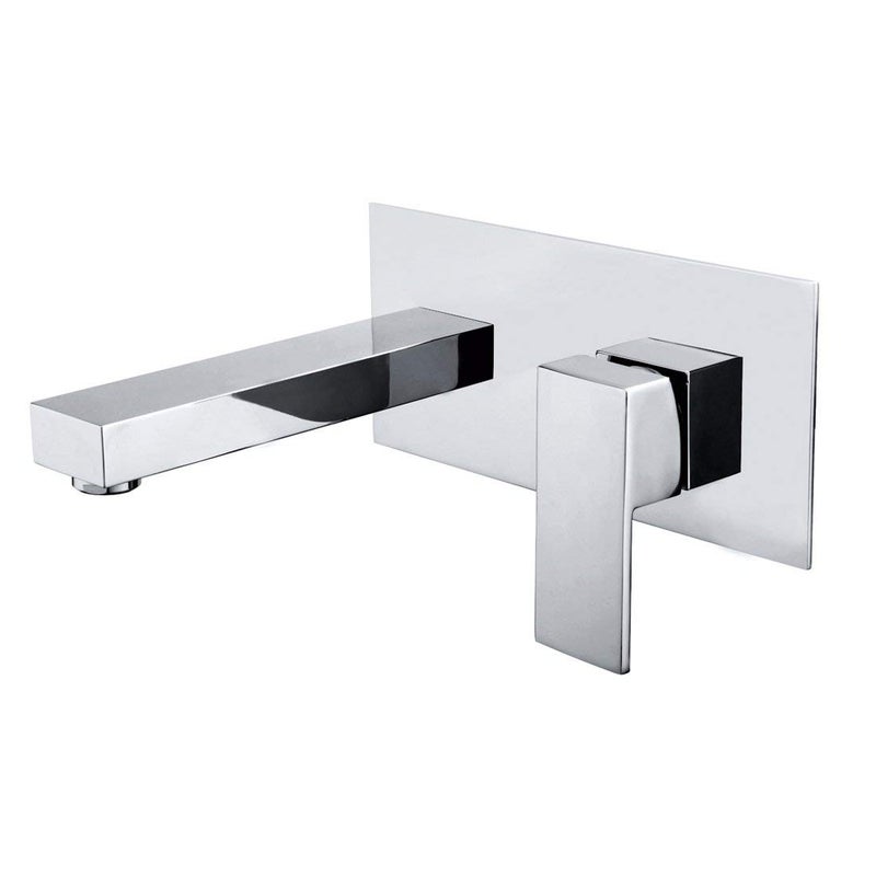 sumerain Wall Mount Bathroom Faucets, Vessel Sink Faucet Chrome Solid Brass Rough in Valve Included, SUMERAIN - Image 1
